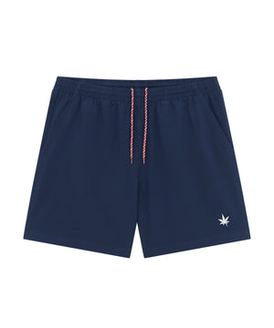 7" Court Short - Navy |  White Leaf