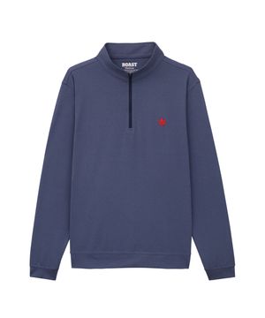 Greenwich Quarter Zip - Vintage Navy Heather