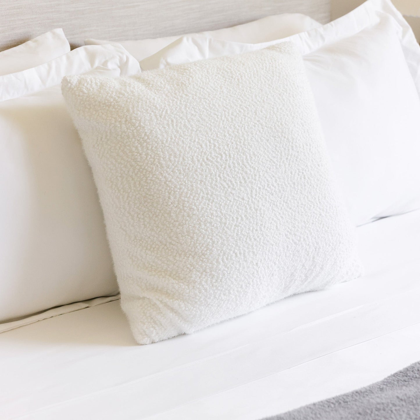 Boucle Nylon Poly Blend Decorative Pillow