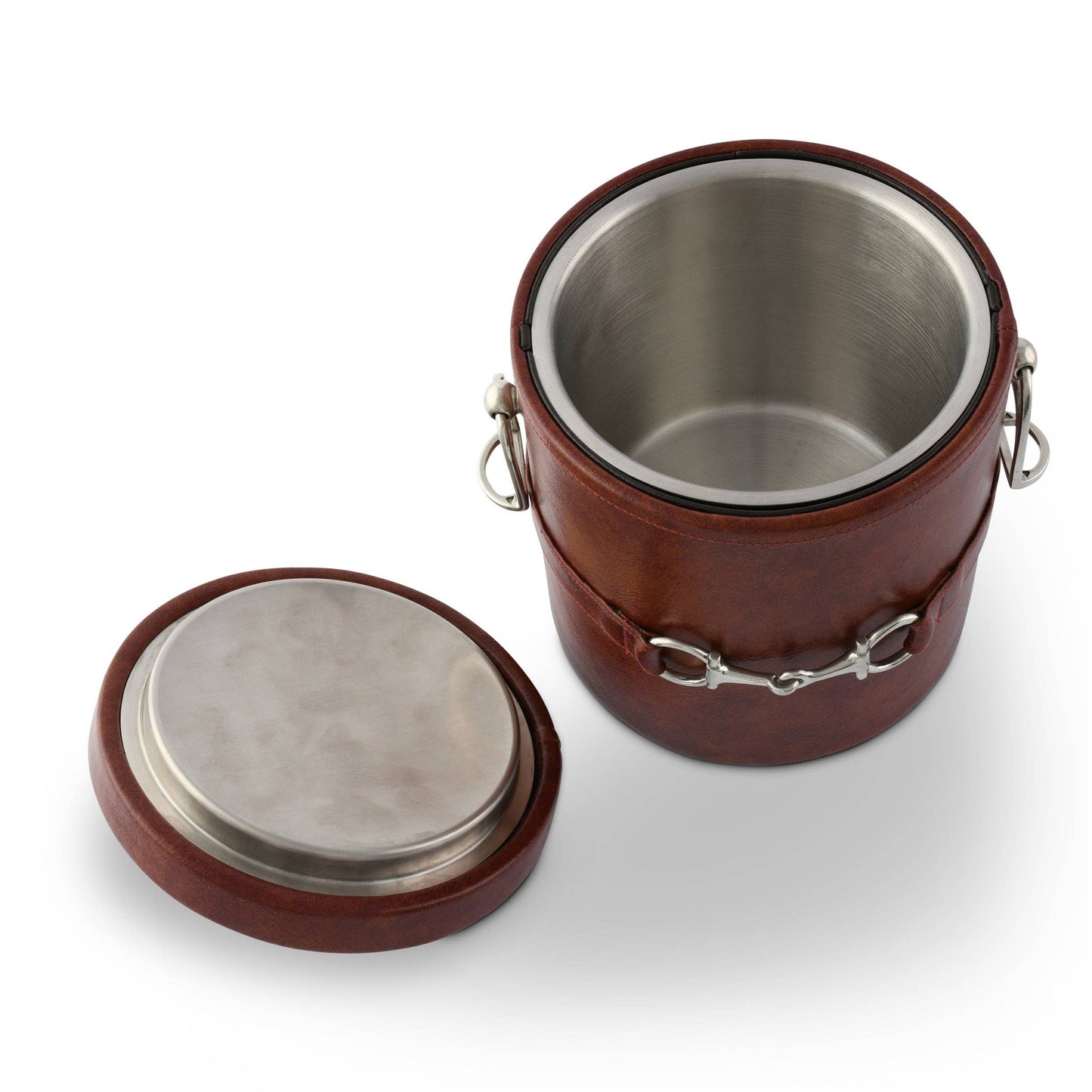 Equestrian Horse Bit Leather Ice Bucket