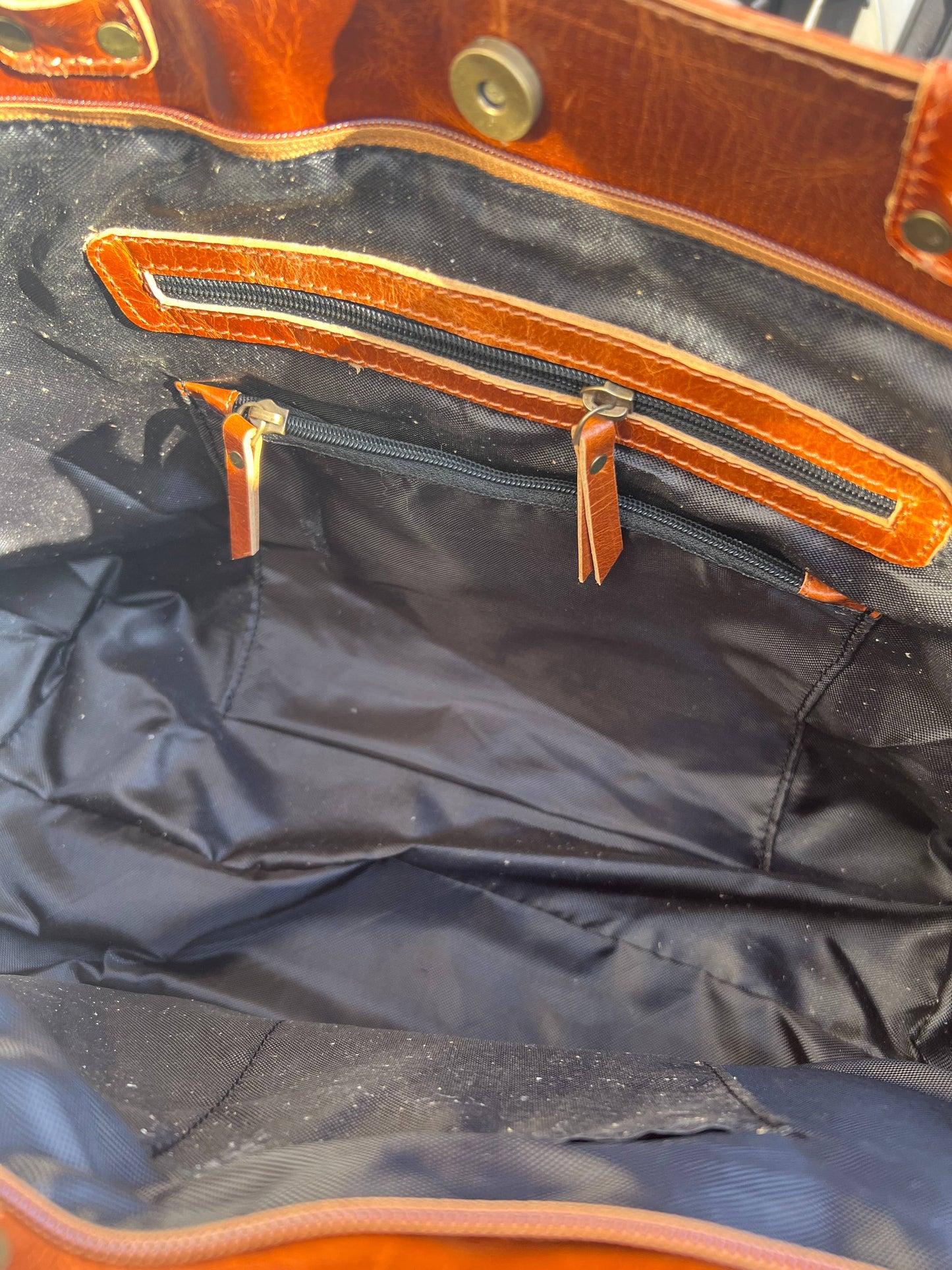 Equestrian Snaffle Bit Newmarket Leather Tote Bag Purse
