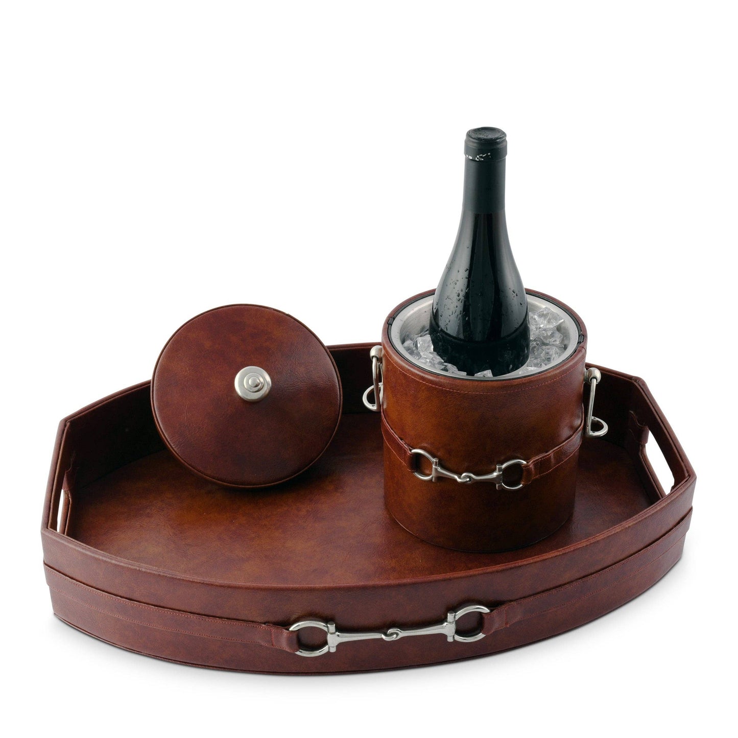 Equestrian Horse Bit Leather Tray